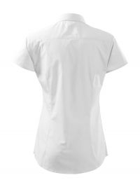 Preiswerte Kurzarm Bluse in Weiß
